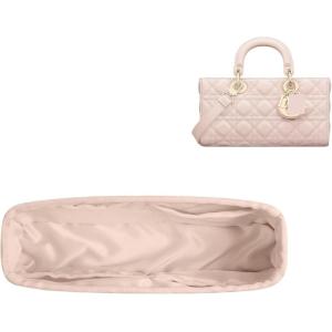 imageDGAZ Silk Purse Organizer Insert Fits Dior Djoy BagsSilky Smooth Bag OrganizerLuxury Handbag ampamp Tote ShaperBlackDjoy SRose dragee