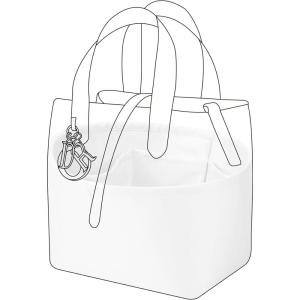 imageDGAZ Silk Purse Organizer Insert Fits Dior Toujours Vertical Tote BagsSilky Smooth Bag OrganizerLuxury Handbag ampamp Tote ShaperBiscuitSmallMushroom