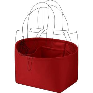 imageDGAZ Silk Purse Organizer Insert Fits Dior Toujours Vertical Tote BagsSilky Smooth Bag OrganizerLuxury Handbag ampamp Tote ShaperBiscuitSmallRouge Cassque