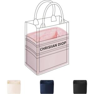 imageDGAZ Silk Purse Organizer Insert Fits DiorBooktote Mini Vertical bagsSilky Smooth Bag OrganizerLuxury Handbag ampamp Tote ShaperTreasure bluePink