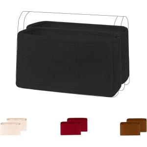 imageDGAZ Silk Purse Organizer Insert Fits LV Dauphine bagsSilky Smooth Bag OrganizerLuxury Handbag ampamp Tote ShaperBlackDauphine WOCCustom