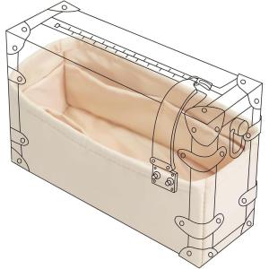 imageDGAZ Silk Purse Organizer Insert Fits LV Side Trunk bagsSilky Smooth Bag OrganizerLuxury Handbag ampamp Tote ShaperBlackSide Trunk SCraie