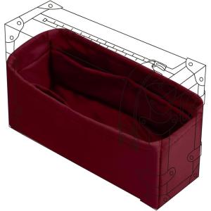 imageDGAZ Silk Purse Organizer Insert Fits LV Side Trunk bagsSilky Smooth Bag OrganizerLuxury Handbag ampamp Tote ShaperBlackSide Trunk SRouge Cassque