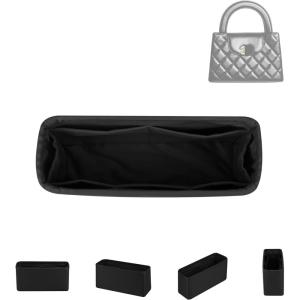 imageDGAZ Silk Purse Organizer Insert For Chanel Kelly bagsSilky Smooth Bag OrganizerLuxury Handbag ampamp Tote ShaperBlackLargeCustom