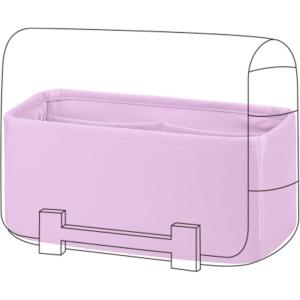 imageDGAZ Silk Purse Organizer Insert For Hermes Geta bagsSilky Smooth Bag OrganizerLuxury Handbag ampamp Tote ShaperBlackMauve Sylvestre