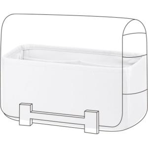 imageDGAZ Silk Purse Organizer Insert For Hermes Geta bagsSilky Smooth Bag OrganizerLuxury Handbag ampamp Tote ShaperBlackMushroom