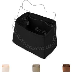 imageDGAZ Silk Purse Organizer Insert For LV Bella BagsSilky Smooth Bag OrganizerLuxury Handbag ampamp Tote ShaperBlackCustom