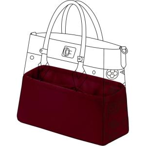 imageDGAZ Silk Purse Organizer Insert For On My Side bagsSilky Smooth Bag OrganizerLuxury Handbag ampamp Tote ShaperBlackSRouge h