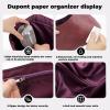 imageDGAZ Lightweight Purse Organizer Insert for CarryAll Bagssilk and DupontPaper handbag inner for Luxury BagBBBlackFuchsia