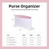 imageDGAZ Lightweight Purse Organizer Insert for Chanel 22 BagSilk and Dupontpaper handbag inner for Luxury BagsCraieMPink