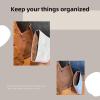 imageDGAZ Lightweight Purse Organizer Insert for Hermes Evelyne BagSilk and Dupontpaper handbag inner for Luxury BagsCraiePM29Gold
