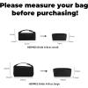 imageDGAZ Lightweight Purse Organizer Insert for HermesBride A Brac Bagssilk and DupontPaper handbag inner for Luxury BagSmallBlackBlack