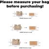 imageDGAZ Lightweight Purse Organizer Insert for LOEWEFlamenco Bagssilk and DupontPaper handbag inner for Luxury BagsSmallBlackChai