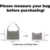 imageDGAZ Lightweight Purse Organizer Insert for LongchampHobo Bagssilk and DupontPaper handbag inner for Luxury BagsBlackGris Mouette