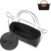 imageDGAZ Lightweight Purse Organizer Insert for LongchampLe Pliage Original Series Bagsilk and DupontPaper handbag inner for Luxury BagBlackLE PLIAGE SHandle height about 9 cmBlack