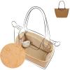 imageDGAZ Lightweight Purse Organizer Insert for LongchampLe Pliage Original Series Bagsilk and DupontPaper handbag inner for Luxury BagBlackLE PLIAGE SHandle height about 9 cmChai