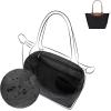 imageDGAZ Lightweight Purse Organizer Insert for LongchampLe Pliage Original Series Bagsilk and DupontPaper handbag inner for Luxury BagBlackLE PLIAGE SHandle height about 9 cmBlack
