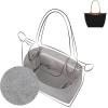 imageDGAZ Lightweight Purse Organizer Insert for LongchampLe Pliage Original Series Bagsilk and DupontPaper handbag inner for Luxury BagBlackLE PLIAGE SHandle height about 9 cmGris Mouette