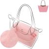 imageDGAZ Lightweight Purse Organizer Insert for LongchampLe Pliage Original Series Bagsilk and DupontPaper handbag inner for Luxury BagBlackLE PLIAGE SHandle height about 9 cmPink