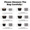 imageDGAZ Lightweight Purse Organizer Insert for LongchampLe Pliage Original Series Bagsilk and DupontPaper handbag inner for Luxury BagBlackLE PLIAGE SHandle height about 9 cmGris Mouette