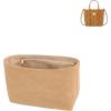 imageDGAZ Lightweight Purse Organizer Insert for MCMToni Visetos Bagssilk and DupontPaper handbag inner for Luxury BagNew MiniBlackChai