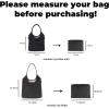 imageDGAZ Lightweight Purse Organizer Insert for Miumiuivy hobo Bagssilk and DupontPaper handbag inner for Luxury BagsHobo miniBlackBlack