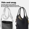 imageDGAZ Lightweight Purse Organizer Insert for Miumiuivy hobo Bagssilk and DupontPaper handbag inner for Luxury BagsHobo miniBlackBlack