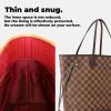 imageDGAZ Lightweight Purse Organizer Insert for Neverfull Bagssilk and DupontPaper handbag inner for Luxury BagPMBlackRed