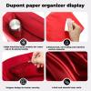 imageDGAZ Lightweight Purse Organizer Insert for Neverfull Bagssilk and DupontPaper handbag inner for Luxury BagPMBlackRed