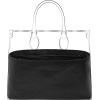 imageDGAZ Lightweight Purse Organizer Insert for Onthego Bagssilk and DupontPaper handbag inner for Luxury BagEast westBlackBlack