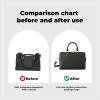 imageDGAZ Lightweight Purse Organizer Insert for Speedy Bagsilk and DupontPaper handbag inner for Luxury BagsNano 16BlackBlack