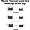 imageDGAZ LightweightPurse Organizer Insert for Coach Laurel Bagsilk and DupontPaper handbag inner for Luxury BagsSmallBlackBlack