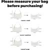imageDGAZ LightweightPurse Organizer Insert for Coach Laurel Bagsilk and DupontPaper handbag inner for Luxury BagsSmallBlackWhite