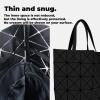imageDGAZ LightweightPurse Organizer Insert for ISSEYMIYAKE Lucent Tote Bagssilk and DupontPaper handbag inner for Luxury BagsLucent Tote 6 GridsBlackBlack