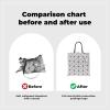 imageDGAZ LightweightPurse Organizer Insert for ISSEYMIYAKE Lucent Tote Bagssilk and DupontPaper handbag inner for Luxury BagsLucent Tote 6 GridsBlackWhite