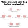 imageDGAZ LightweightPurse Organizer Insert for MCMLiz Visetos Tote Bagsilk and DupontPaper handbag inner for Luxury BagsSmallBlackPink