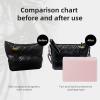 imageDGAZ Purse Pillow Insert for Chanel Gabrielle bags Memory Foam Silky Pillow Shaper for Luxury HandbagsBlackMedium SmallCustom