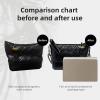 imageDGAZ Purse Pillow Insert for Chanel Gabrielle bags Memory Foam Silky Pillow Shaper for Luxury HandbagsBlackMedium SmallGris Tourterelle