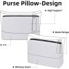 imageDGAZ Purse Pillow Insert for Chanel Gabrielle bags Memory Foam Silky Pillow Shaper for Luxury HandbagsBlackMedium SmallWhite
