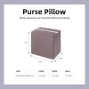 imageDGAZ Purse Pillow Insert for Hermes Cargo Picotin 18 bags Memory Foam Silky Pillow Shaper for Luxury HandbagsEtoupe GreyKonjac Purple