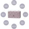imageDGAZ Purse Pillow Shaper Insert for Chanel Diana Bag Silky Pillow Shaper for Luxury HandbagsFuchsiaSmallKonjac Purple