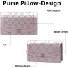 imageDGAZ Purse Pillow Shaper Insert for Chanel Diana Bag Silky Pillow Shaper for Luxury HandbagsFuchsiaSmallKonjac Purple