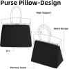 imageDGAZ Purse Pillow Shaper Insert for Hermes Hac Bags Silky Pillow Shaper for Luxury HandbagsChaiHac 28Black