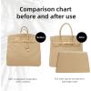 imageDGAZ Purse Pillow Shaper Insert for Hermes Hac Bags Silky Pillow Shaper for Luxury HandbagsChaiHac 28Chai