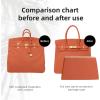 imageDGAZ Purse Pillow Shaper Insert for Hermes Hac Bags Silky Pillow Shaper for Luxury HandbagsChaiHac 28Vitality orange