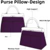 imageDGAZ Purse Pillow Shaper Insert for Hermes lakis Bags Silky Pillow Shaper for Luxury HandbagsBlue zelligelakis28Anemone
