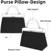 imageDGAZ Purse Pillow Shaper Insert for Hermes lakis Bags Silky Pillow Shaper for Luxury HandbagsBlue zelligelakis28Black
