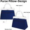 imageDGAZ Purse Pillow Shaper Insert for Hermes lakis Bags Silky Pillow Shaper for Luxury HandbagsBlue zelligelakis28Blue zellige