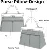 imageDGAZ Purse Pillow Shaper Insert for Hermes lakis Bags Silky Pillow Shaper for Luxury HandbagsBlue zelligelakis28Pearl gray