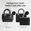 imageDGAZ Purse Pillow Shaper Insert for LadyDior MicroMiniSML Bags Silky Pillow Shaper for Luxury HandbagsGoldMicroBlack